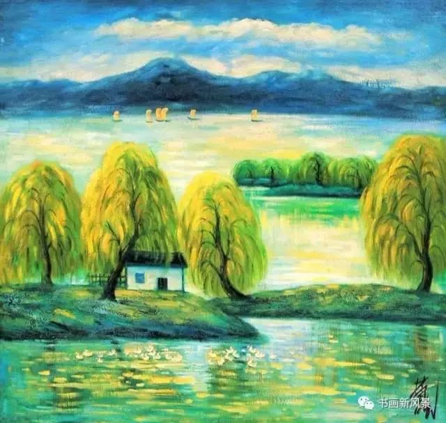 林风眠 西湖柳色