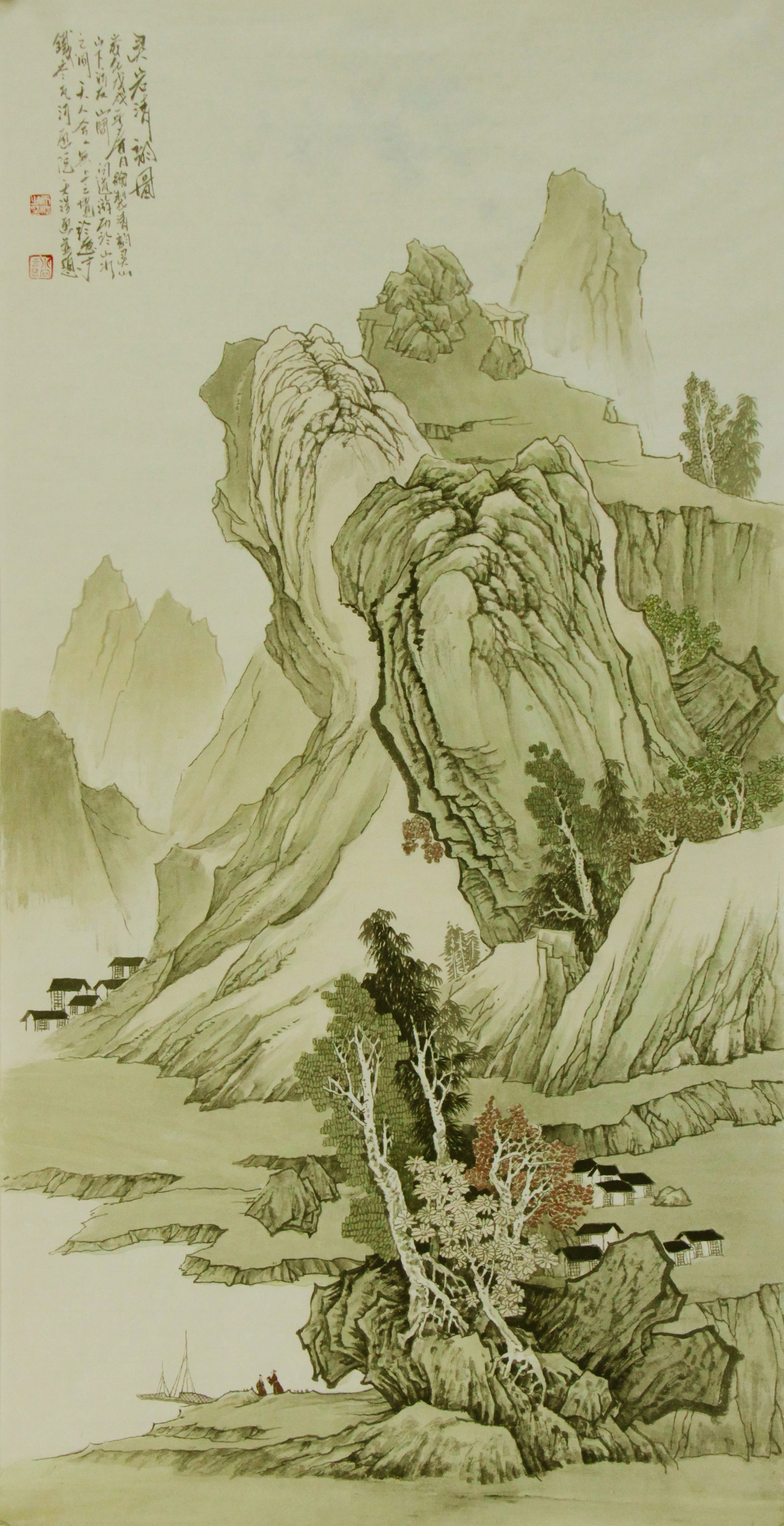 优秀国画山水作品欣赏图片