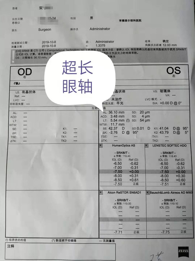 近4000度近视重度白内障独眼老人注定失明