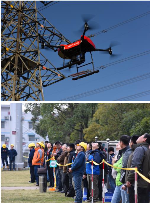 2015年電力巡檢會議上的易瓦特無人機