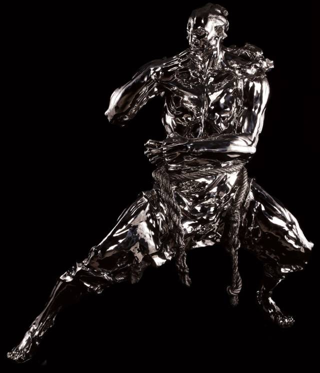 《朱雀》青铜 230×140×100cm 2009当代中国雕塑家任哲的作品定是不