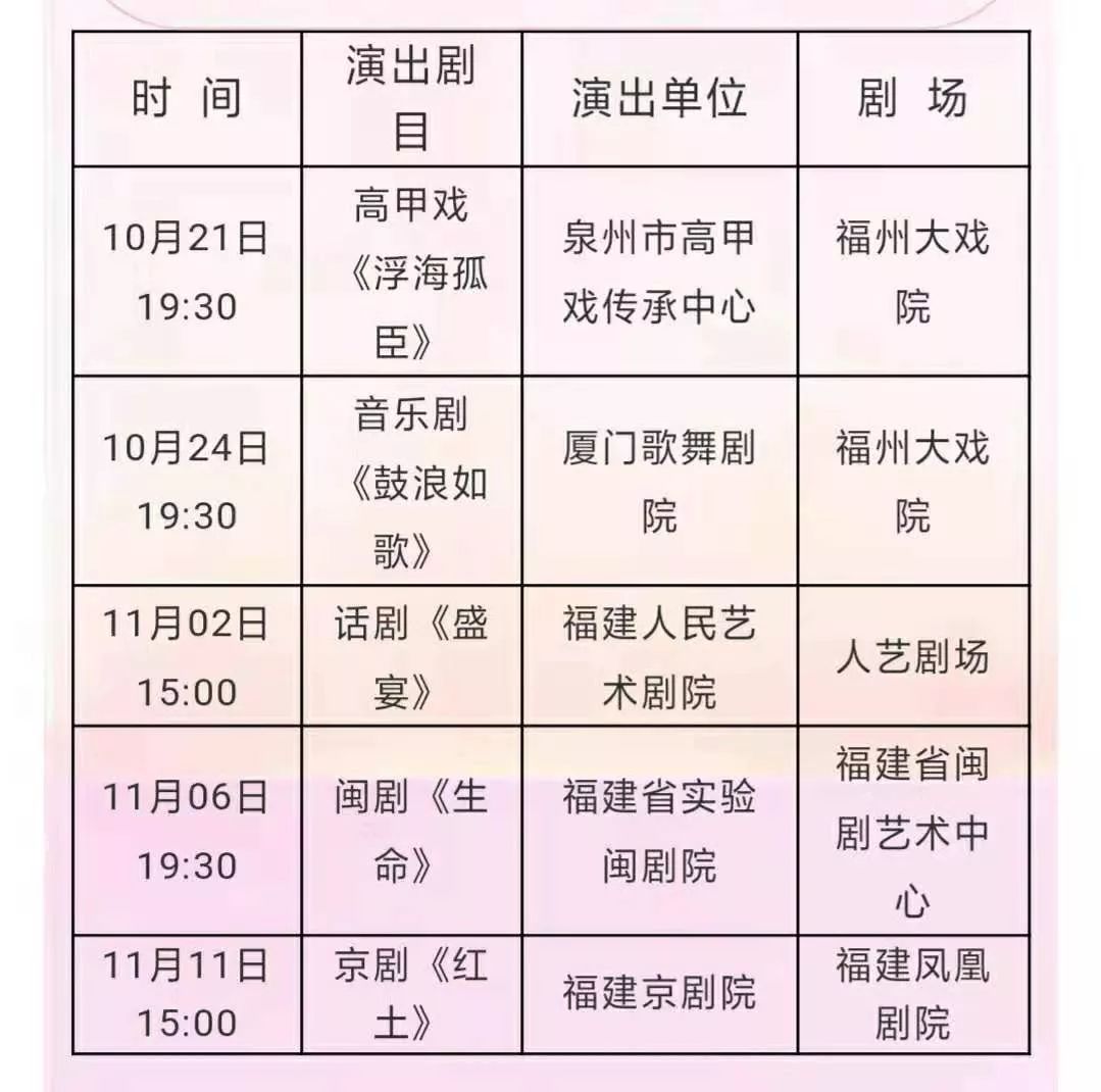 第十六届中国戏剧节10月26日在福州启动原创音乐剧茶道将在福建大剧院