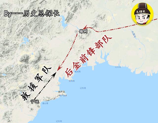 原創地圖上的戰爭皇太極10萬大軍發兵寧錦袁崇煥再次重創後金軍隊