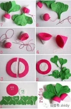 不一样的手工风铃居然是用不织布diy而成的小孩子抢着要附教程