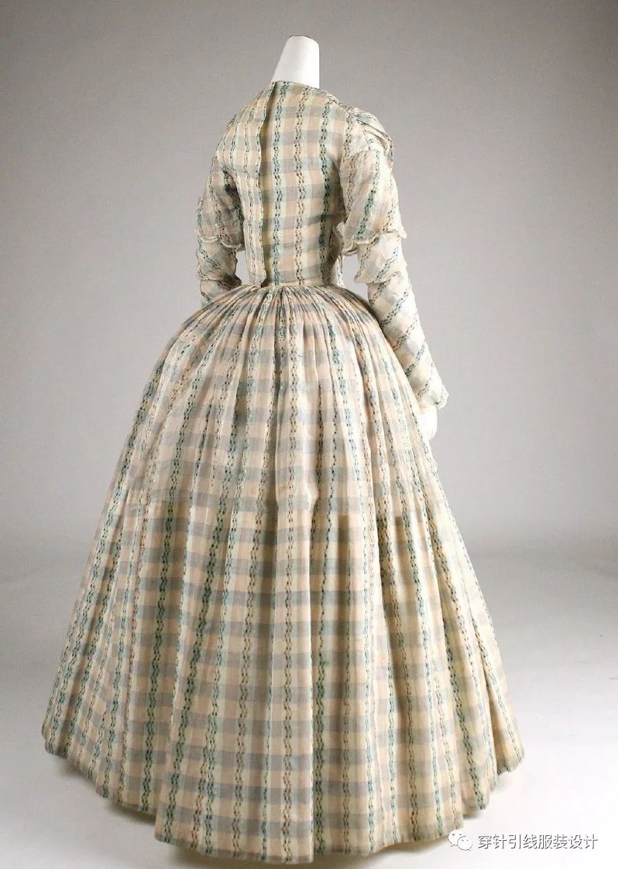 西洋服装19世纪时期美国服饰纯实物图片