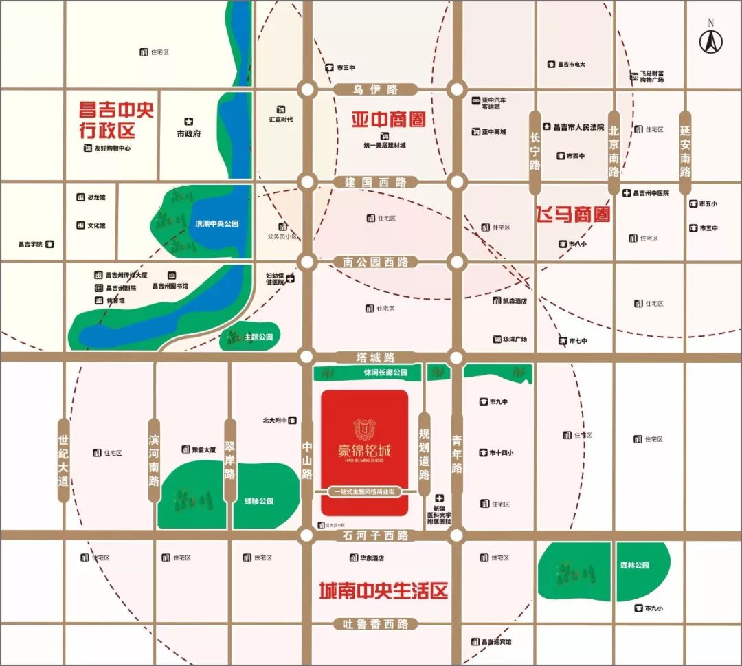 昌吉市小区划分图图片