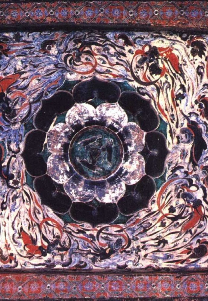 原创【敦煌石窟】隋-407窟:三兔共耳相逐藻井(追踪其世界源流,神秘