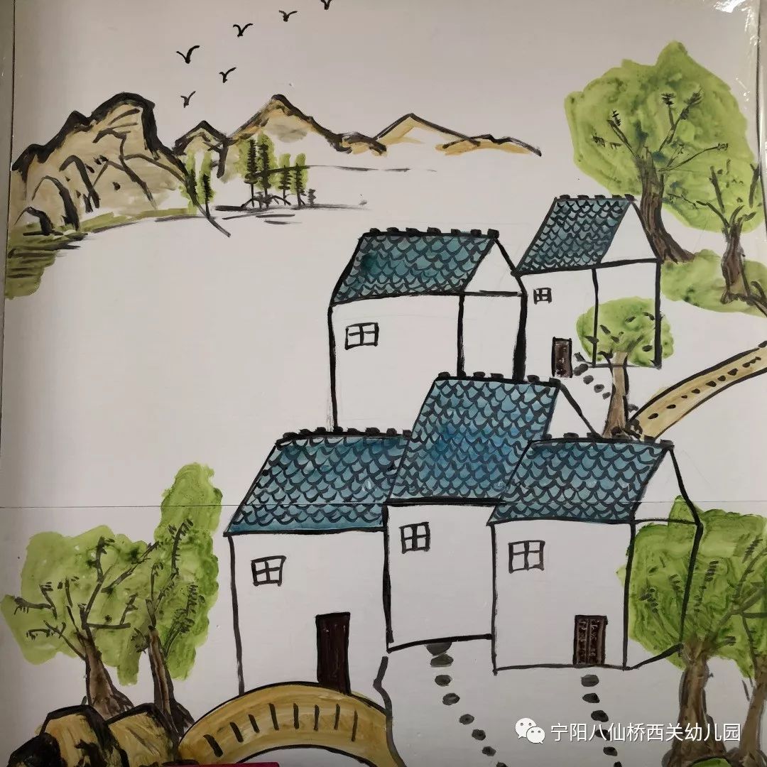 【班级在线】水墨金秋——八仙桥西关幼儿园大一班水墨画系列活动