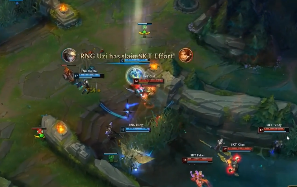 原创rng输s9小虎被喷5500输出闪现撞墙解说看哭uzi这反应尽力了