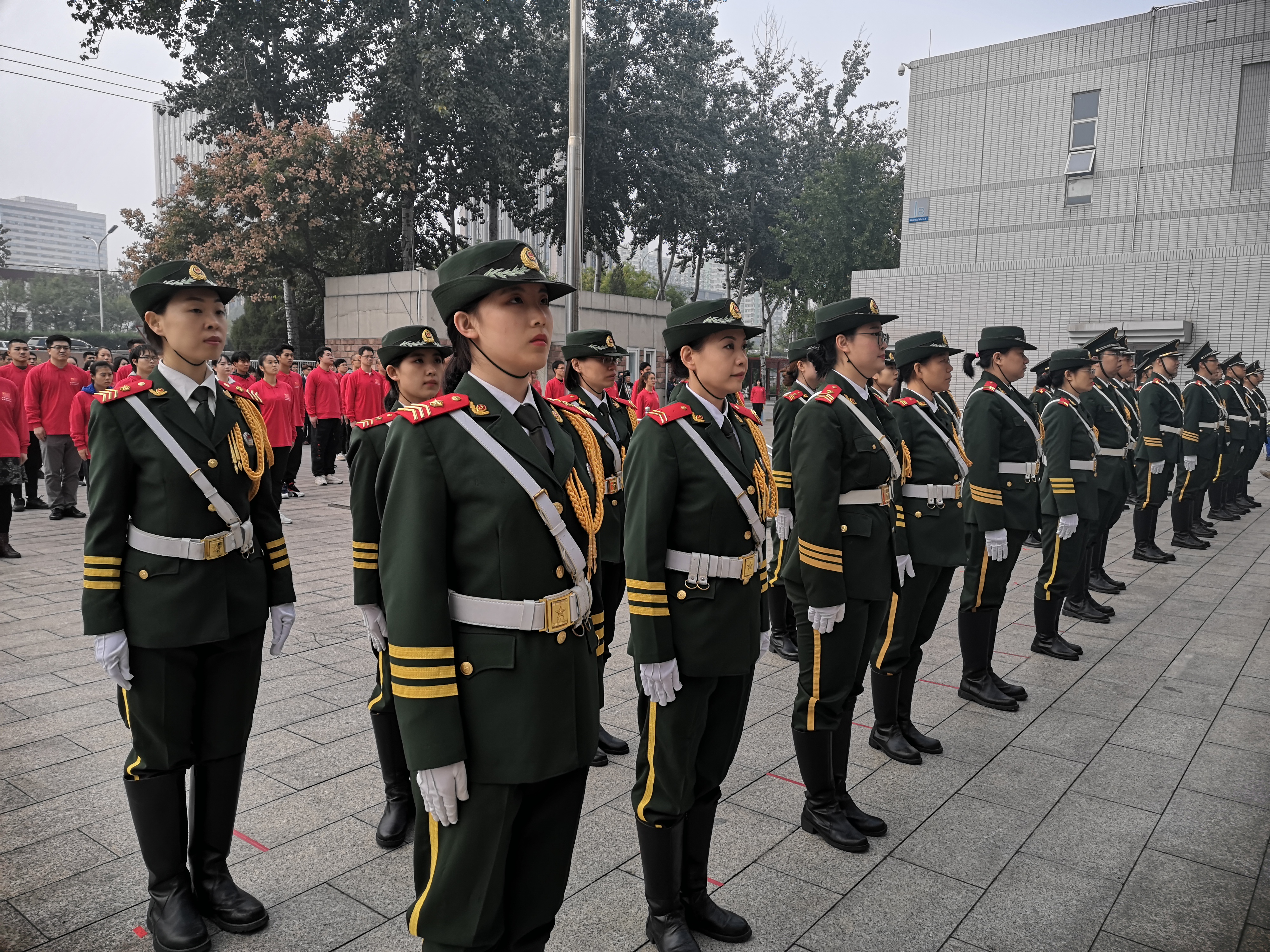 北联大成立护旗手校友会,国旗护卫队成校园风景线