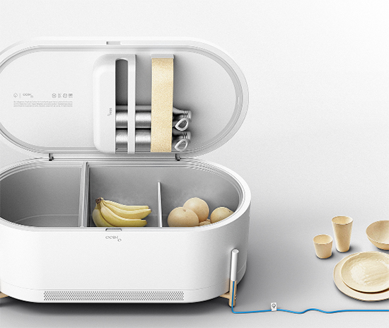 1.ooino迷你冰箱设计
