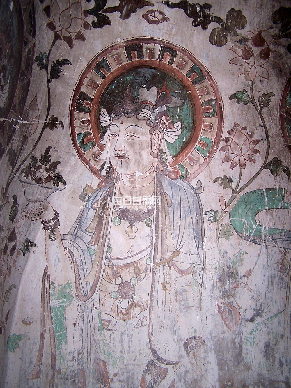 昌马石窟四号窟壁画『童子寺石窟』童子寺石窟位于张掖市民乐县民联乡