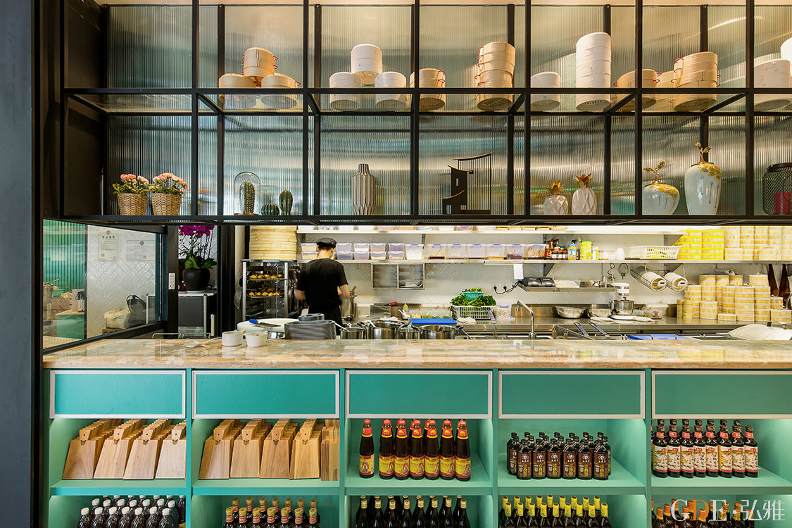 餐厅厨房餐厅卡座港式粤菜茶餐厅技术总监:陈立岭作品出自:gde·弘雅