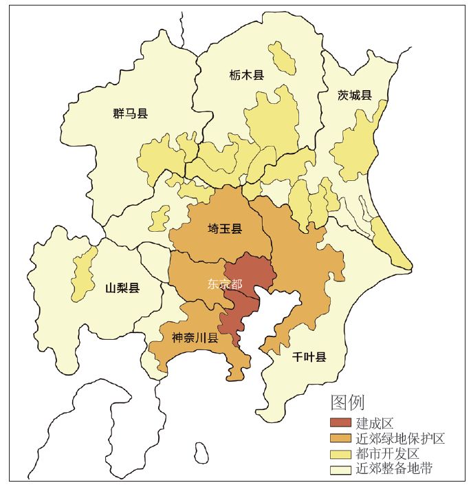 其包括东京都,神奈川县,千叶县,埼玉县,群马县,枥木县,茨城县和山梨县