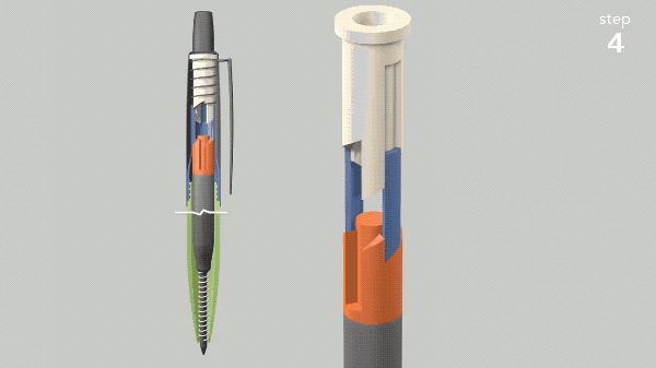 为啥所有圆珠笔按一下都叫2声