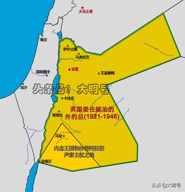 用7000平方公里土地换19公里海岸线图说约旦和沙特的领土互换