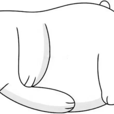 抖音朋友圈平躺小熊和翻身小熊表情包原图!