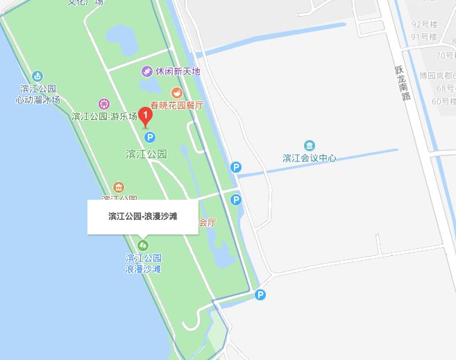 南通市滨江公园平面图图片