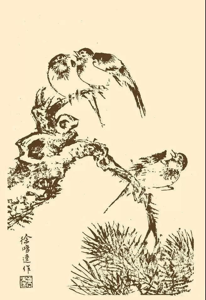 芥子园中千姿百态的鸟,珍藏!(50幅)_画谱
