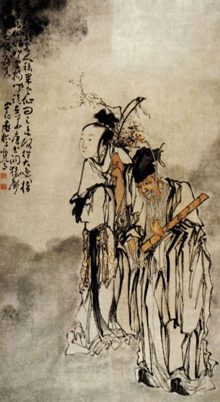 为"扬州八怪"中全才画家之一. 《携琴访友图》 黄慎