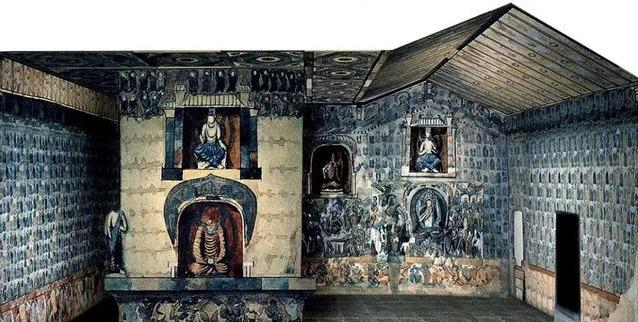 画中有话中西合璧的莫高窟第254窟窟型结构赏析