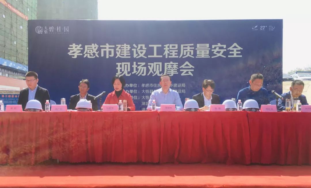 湖北省孝感市建筑工程质量安全现场观摩会在大悟碧桂园项目举行67