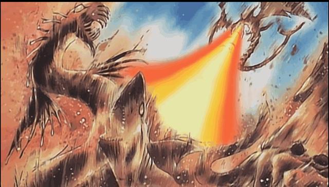 武藤游戏对阵黑暗牌组面对黑暗城堡的笼罩,武藤游戏用龙骑士盖亚攻击