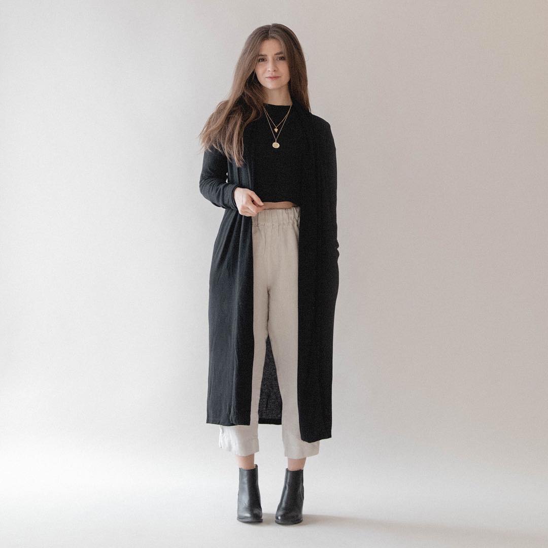 时尚博主的20套极简主义穿搭