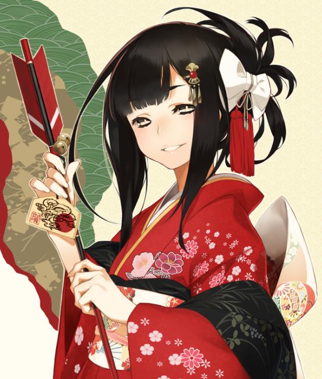 原创二次元和风美图可爱女生头像人见人爱的她们笑起来的样子真美