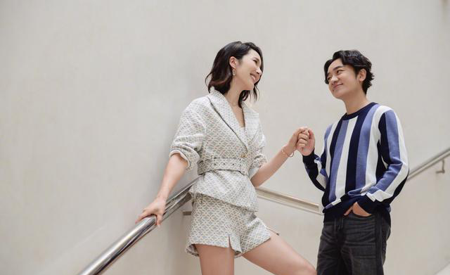 身高163的王祖蓝和175的李亚男现最萌身高差