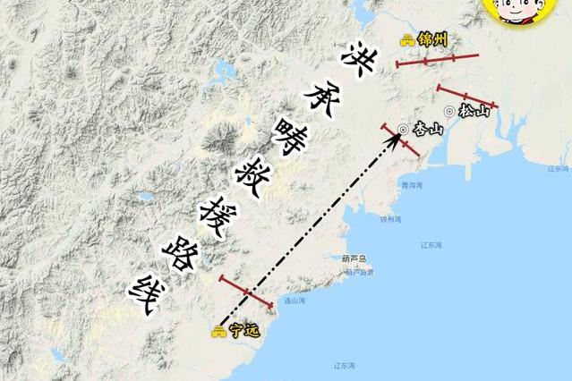 原创 地图上的战争:清军五次大进攻,洪承畴救援锦州,6万大军败北