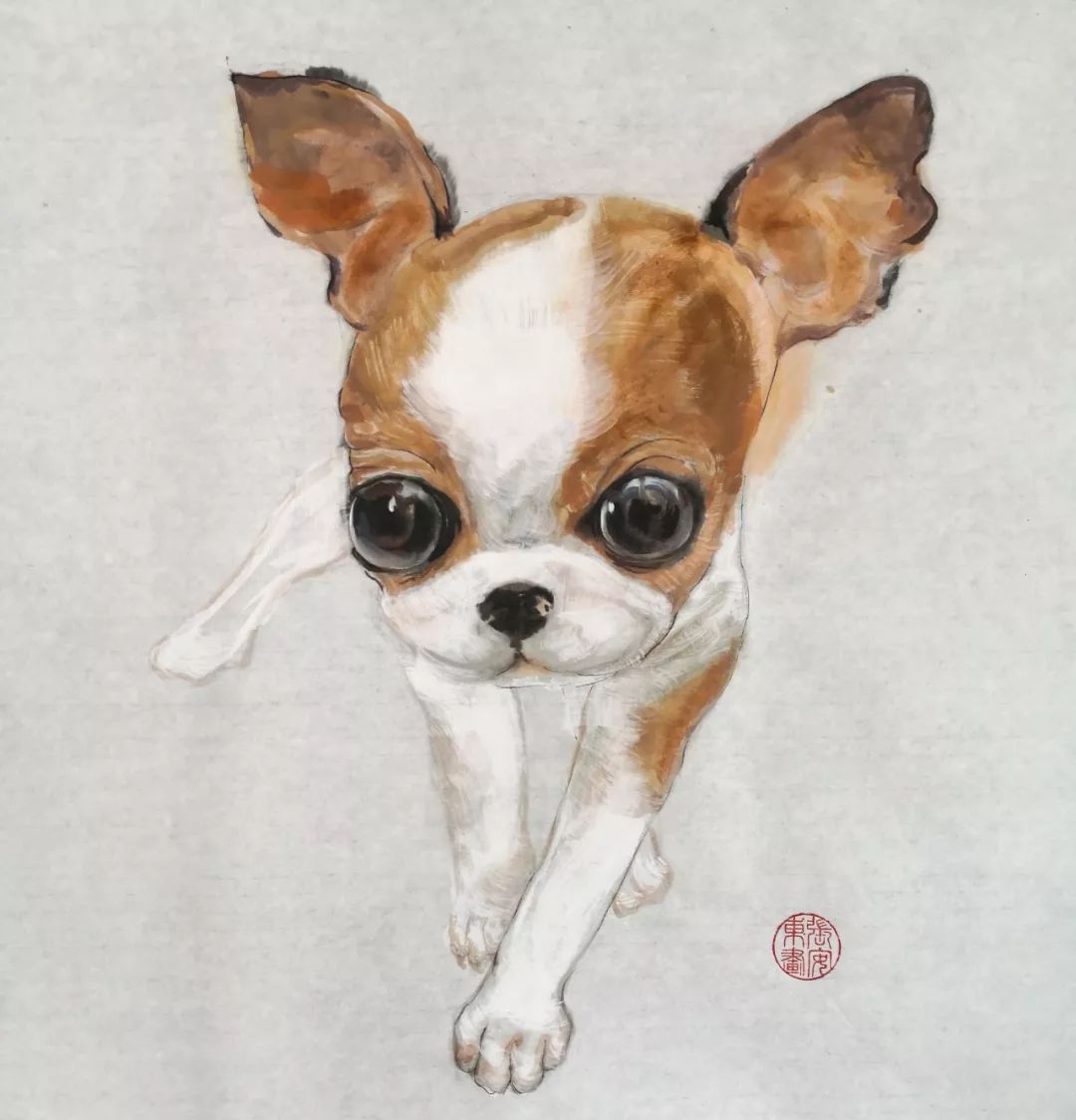 这也是我们这一次公开课主要学习的内容形成一幅幅可爱的动物肖像水