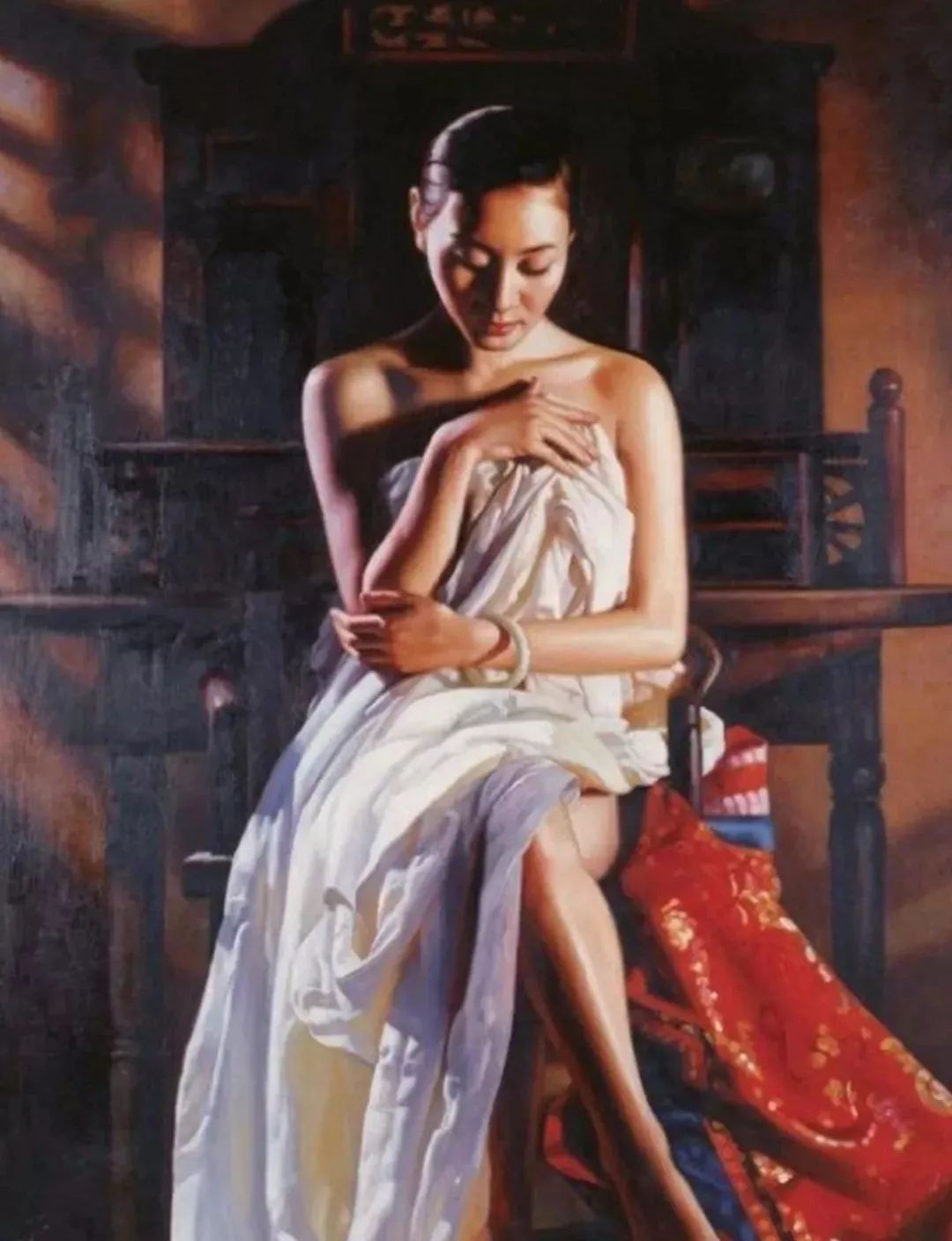 东方女神就在中国画家的油画里