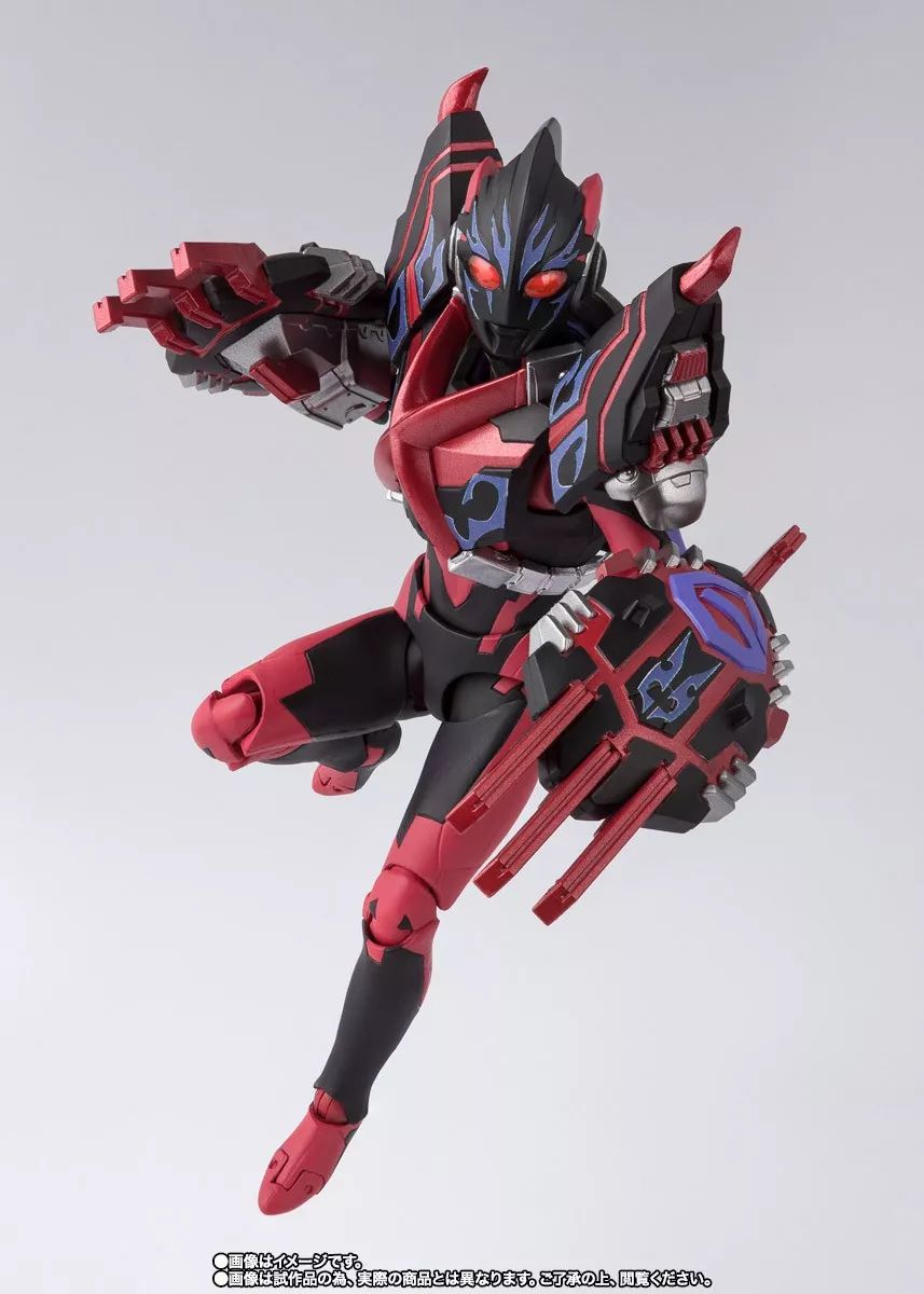 新品预定 万代 魂限定 shf 奥特曼 暗黑奥特曼x暗黑哥莫拉武器套装