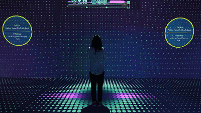 创意案例fitzania体感互动体检