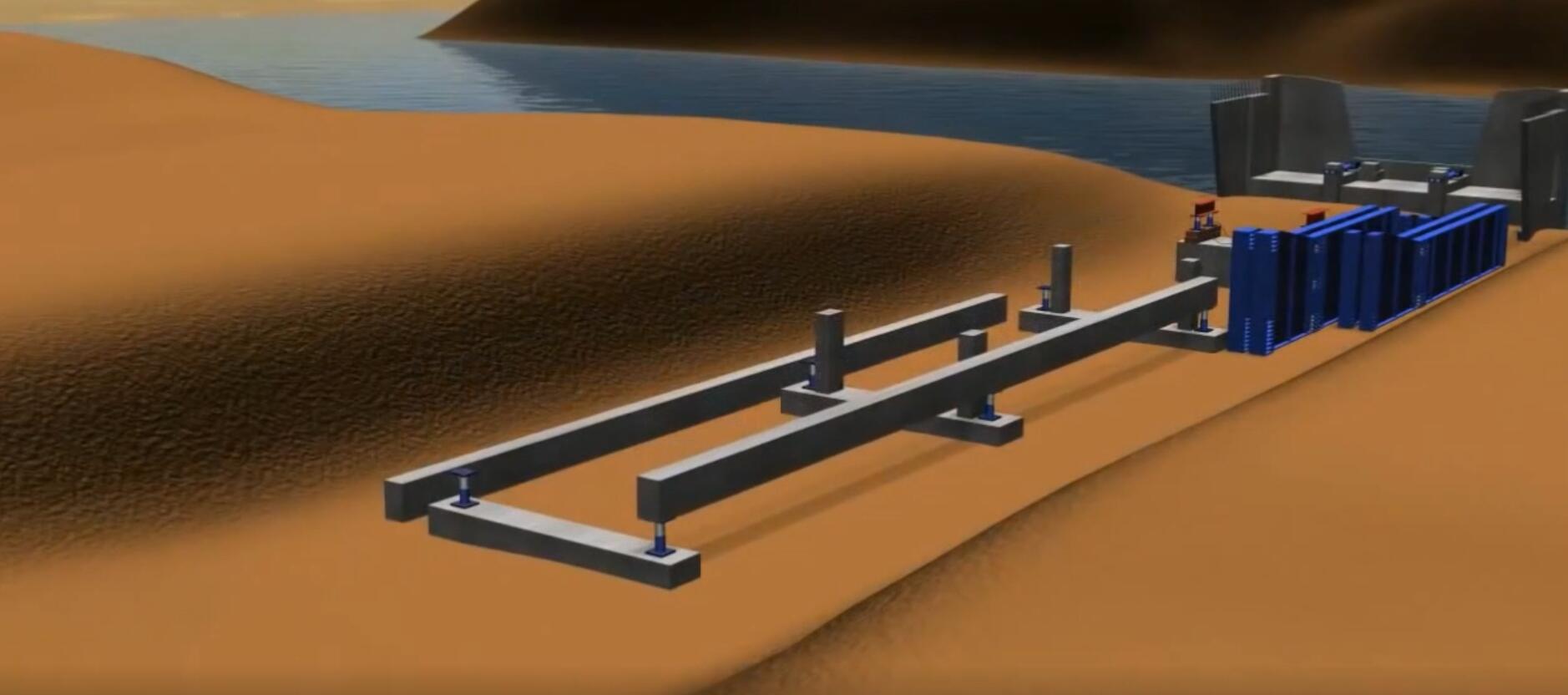 桥梁施工动画之(顶推法)