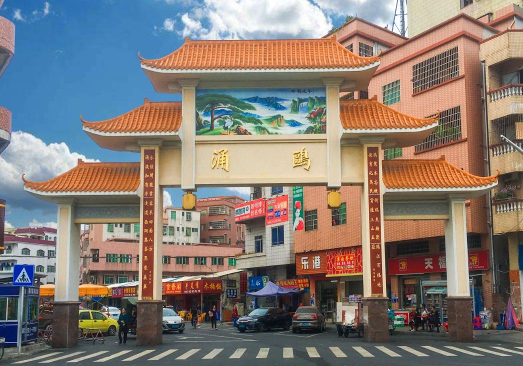 新基村绿道新基街边风景莫氏祠堂东太村一河两岸大步村一河两岸线路