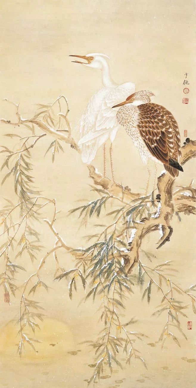王少桓以工笔和写意自由展现花鸟画80幅