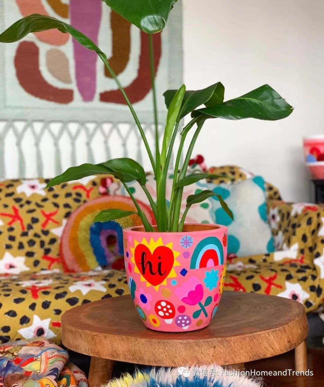 自己彩绘花盆,让家里充满治愈的元素#fashion艺术