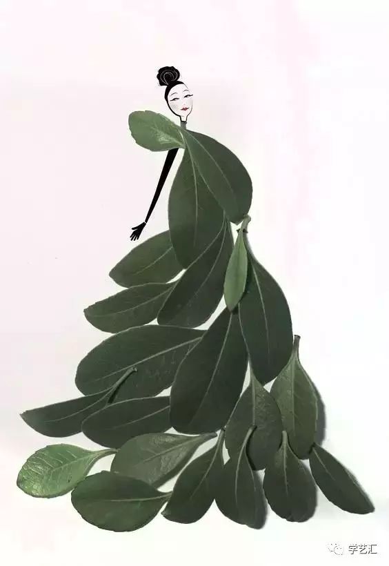 创意无限的树叶拼贴画和宝贝玩转这个秋天