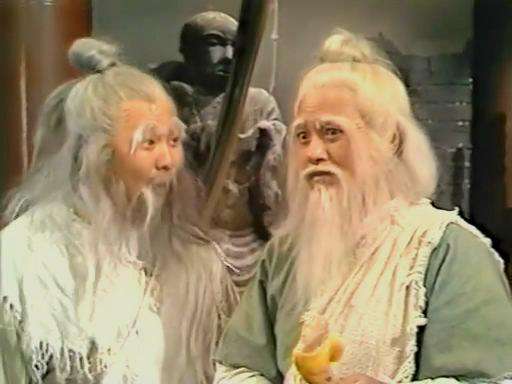 83版射雕:老顽童和洪七公都是须发全白,当年我傻傻分不清