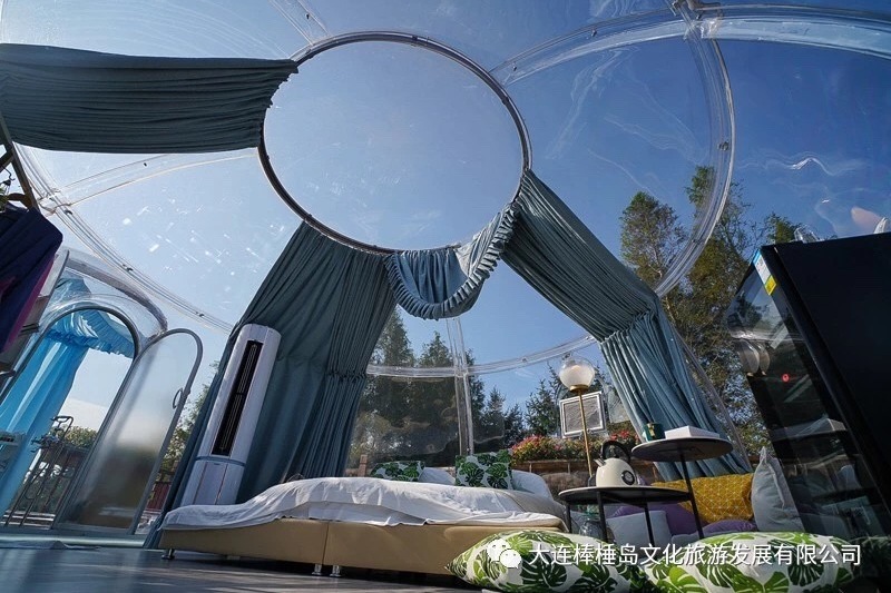 小筑幽栖透明星空房大连棒棰岛海边案例