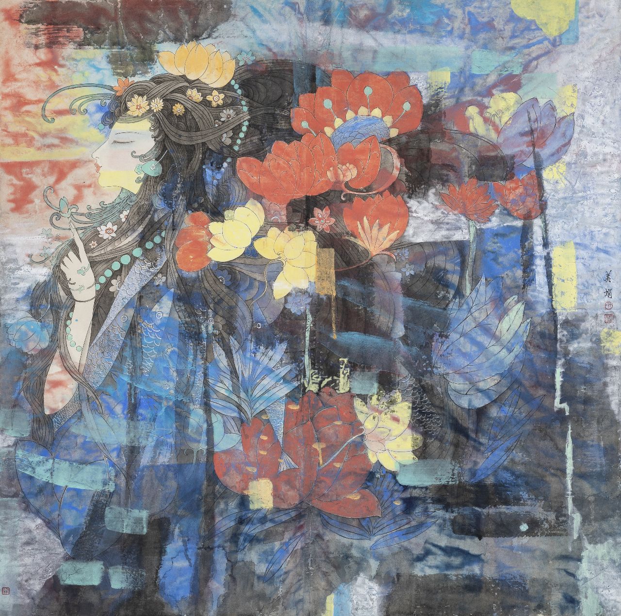 精工富丽晋善晋美常美娟和她的中国工笔绘画