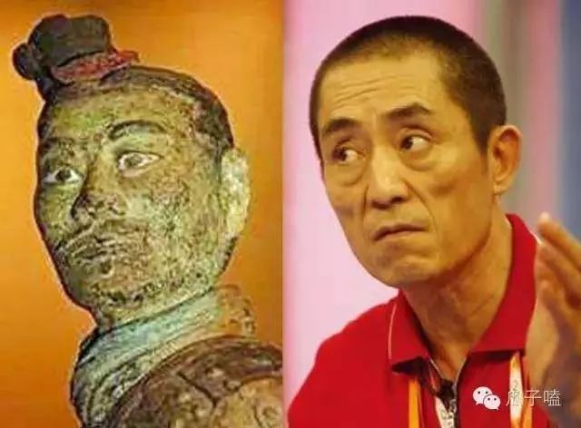 在参观兵马俑之前视频来源:阅视频一则"兵马俑撞脸明星"的短视频走红
