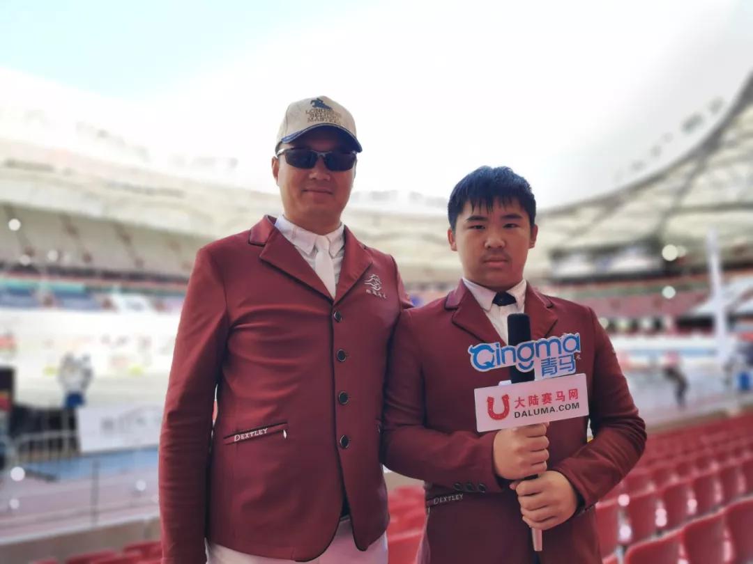 在这次的鸟巢马术大师赛上,小将何瑞阳发挥出色,在