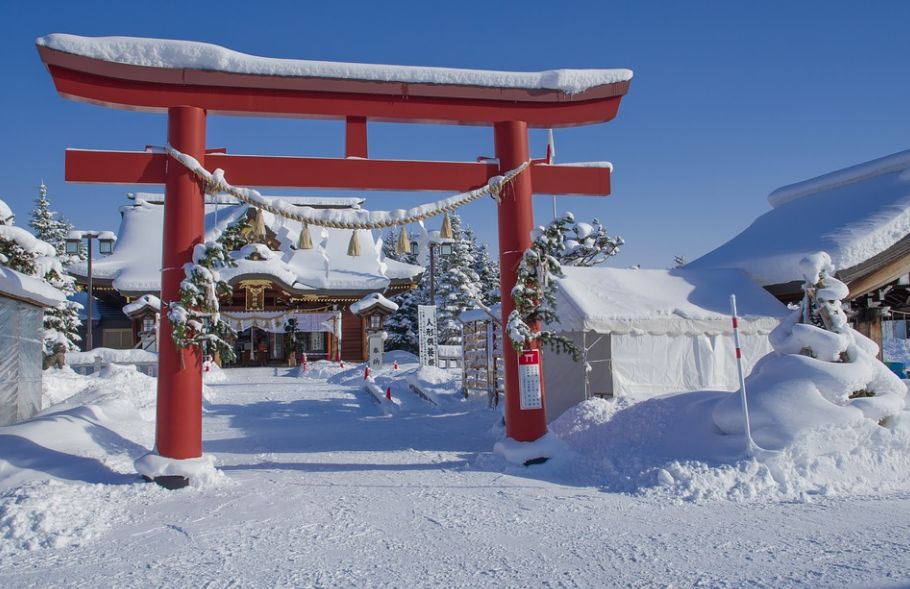 日本冬季旅游景点图片
