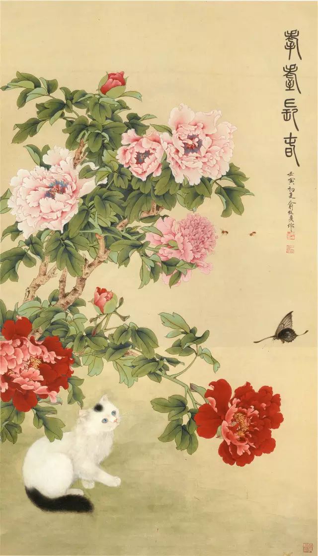 以后又得到工笔大师于非闇,张其翼等先生教诲,开始学习北宋画风,同时