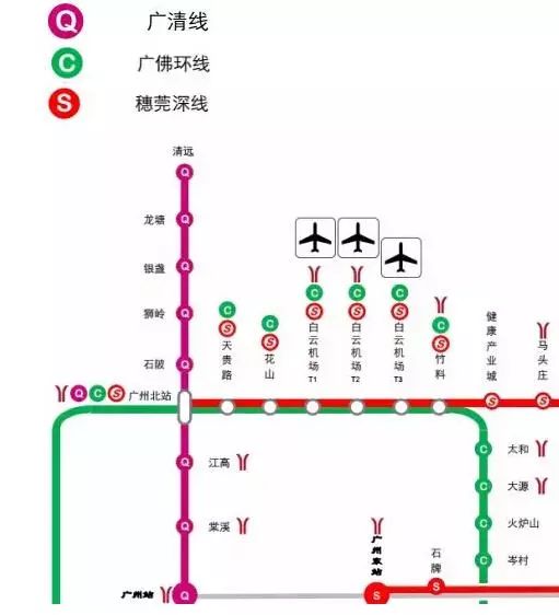 广州轻轨路线图清远图片