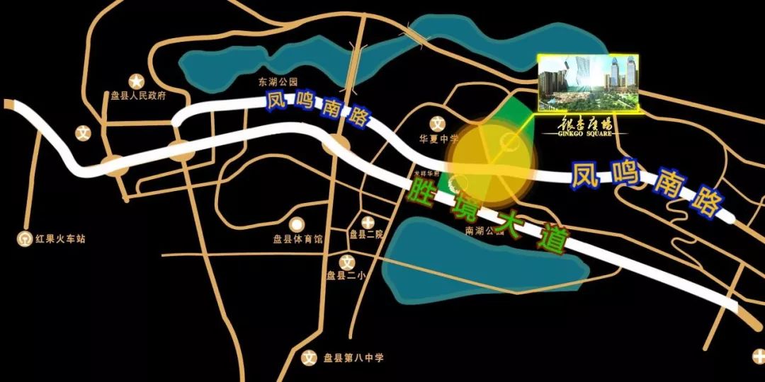 银杏广场观景小镇之交通动线篇