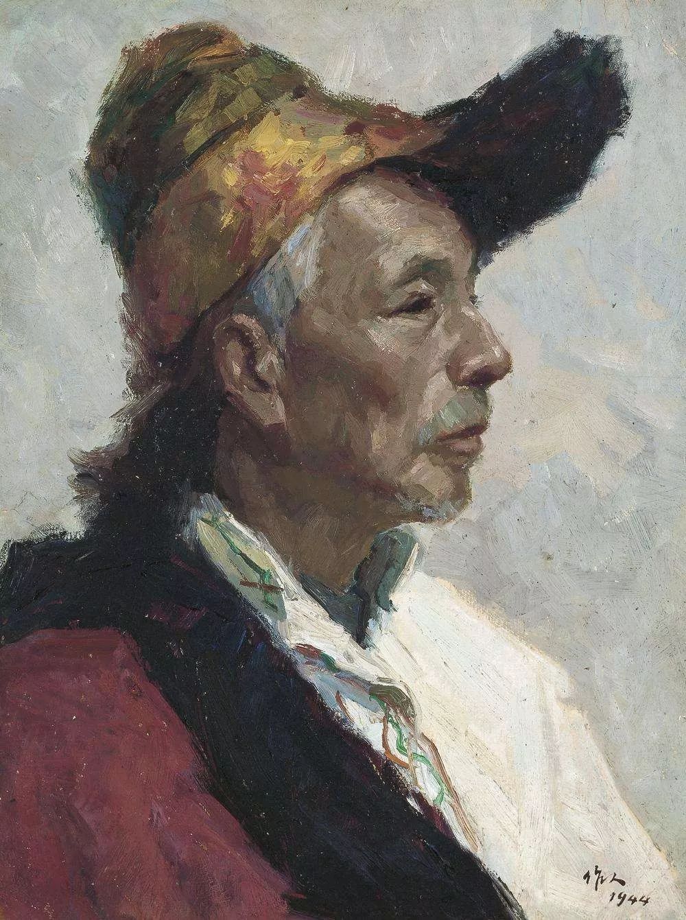 《齐白石像》2吴先生左右开弓,中西并举,在国画与油画两个领域里探寻